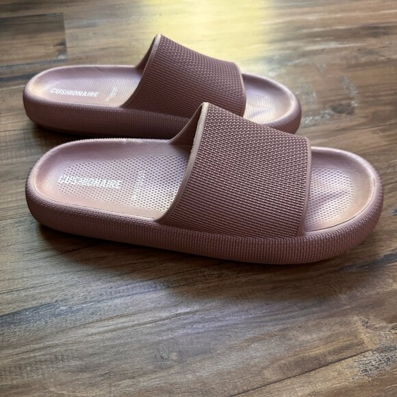Cushionaire Feather Cloud Slides Size 10 Pink - Picture 2 of 4